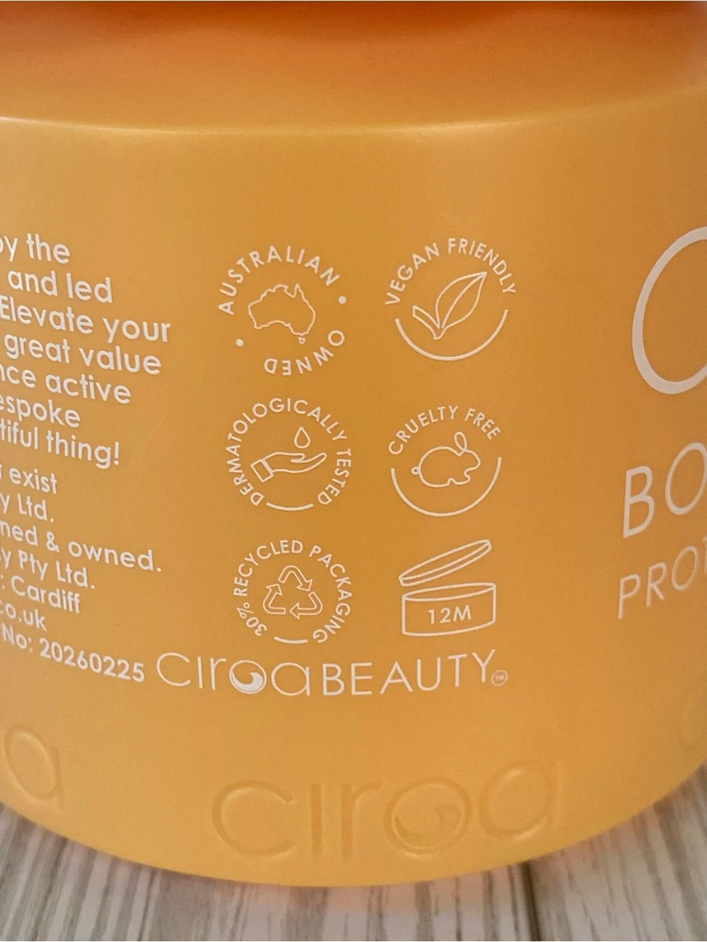 CIROA Body Butter *Mango & Coconut* Vegan Friendly